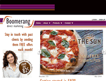 Tablet Screenshot of boomerangdm.com